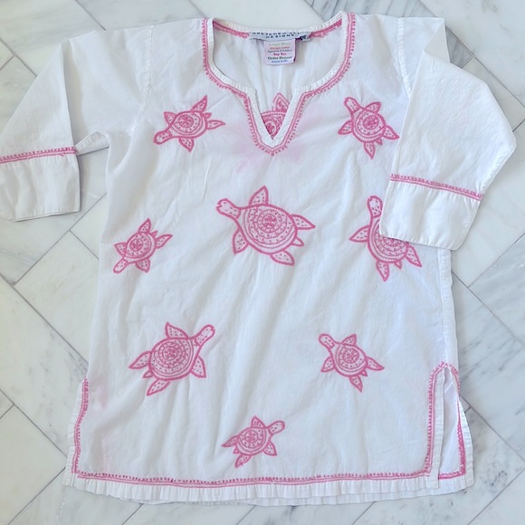 Gretchen Scott designs embroidered tunic/cover-up, Girls size 6/8 - Picture 1 of 9
